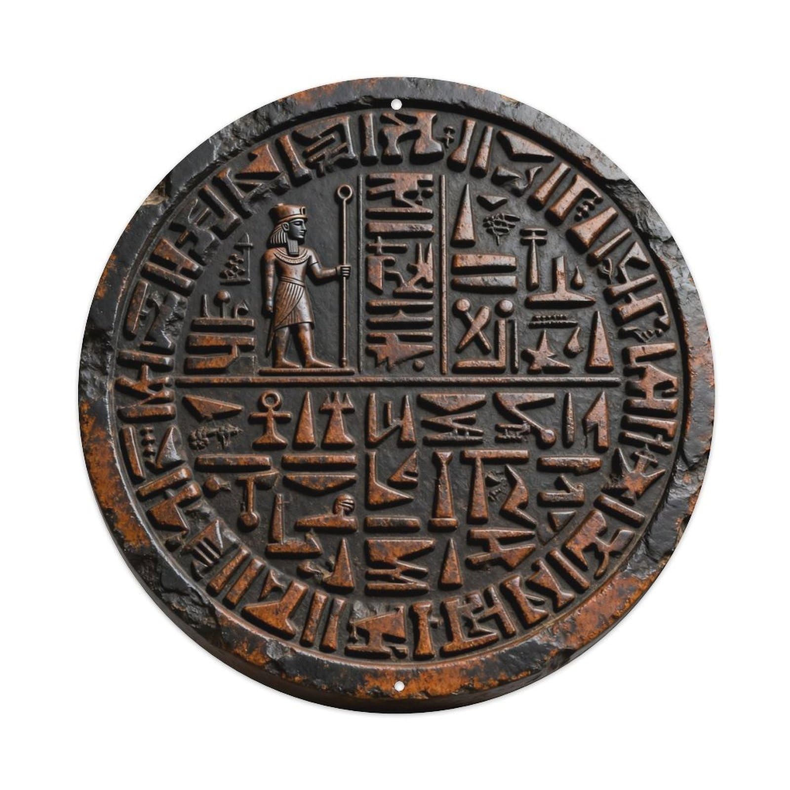 Sumer Lugal-Zagesi King Seal Cuneiform Metal Tin Sign Plaque