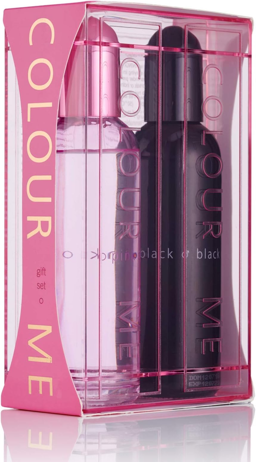 Colour Me Pink & Black, Eau De Parfum Twin Pack by Milton-Lloyd, 190 ml