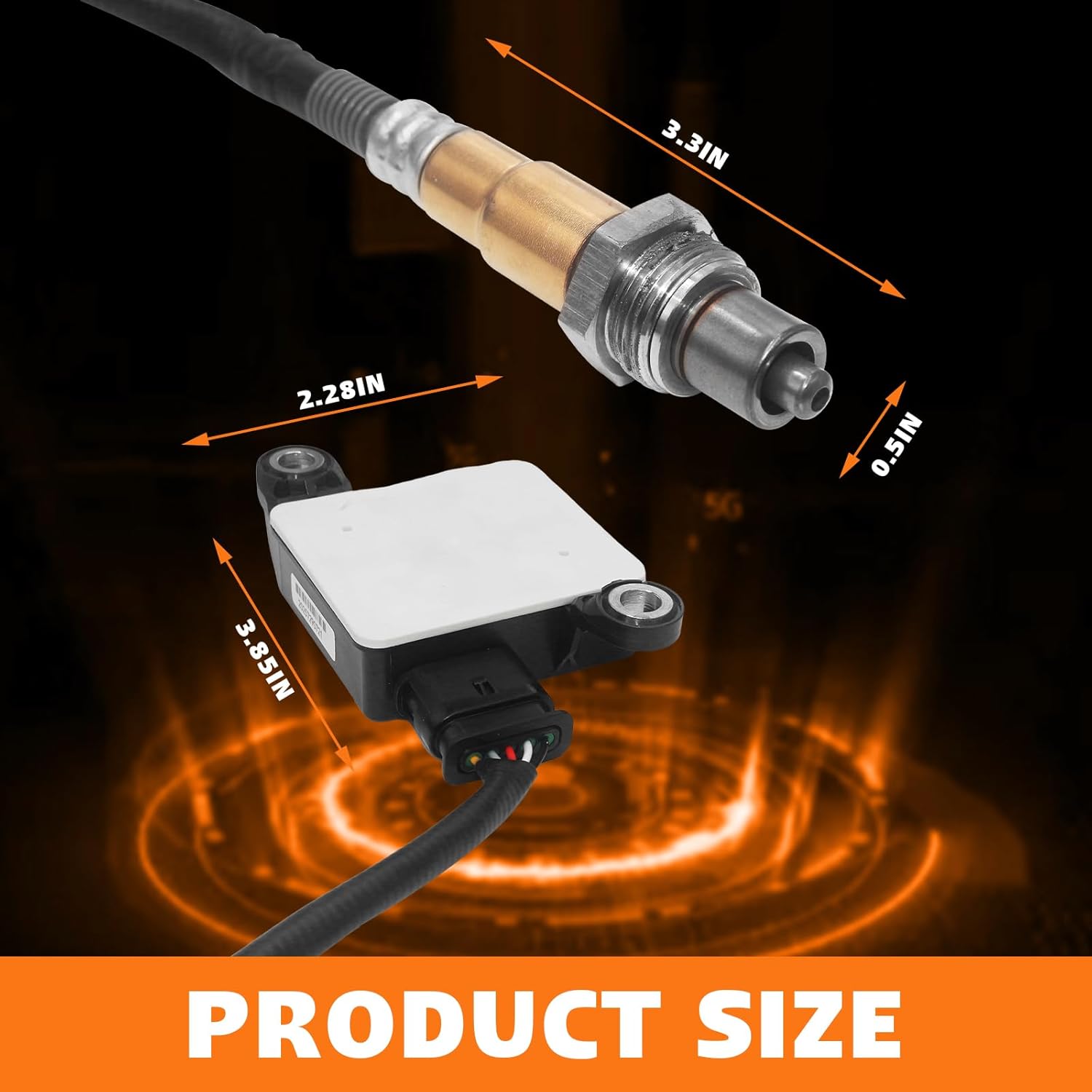 JC3Z-5L239-C Diesel Exhaust Particulate Sensor for F-o-r-d F-250 F-350 F-450 F-550 Super Duty 6.7L V8 2017 2018 2019 2020 2021 2022