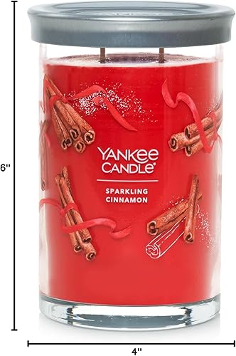 Miniatura 10 de Yankee Candle Sparkling Cinnamon Signature - Vela perfumada en tarro grande de 20 onzas, de dos mechas, más de 60 horas de combustión, aroma de