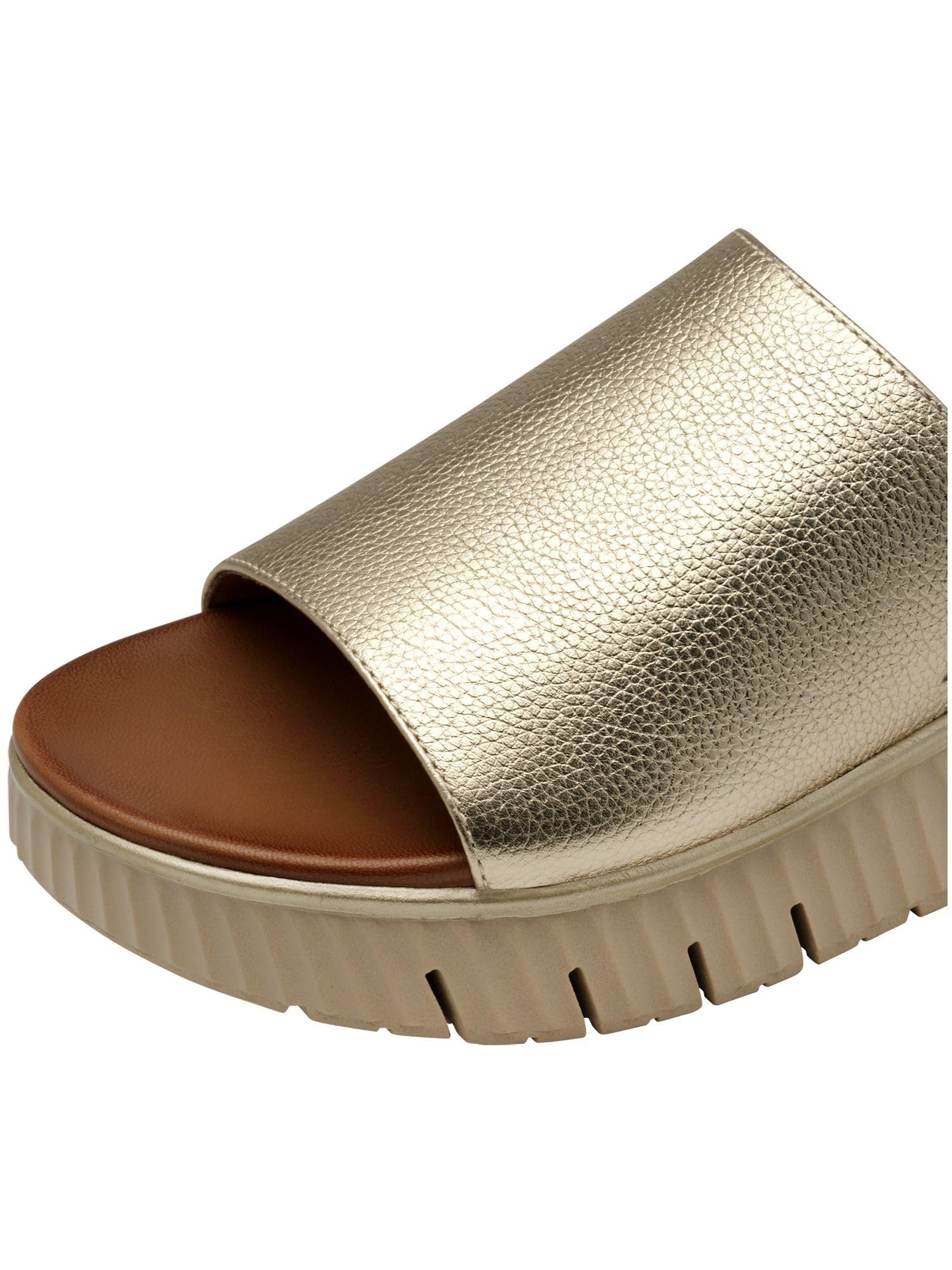 Tamaris Kobiety Tamaris Comfort Damen Pantolette Leder Wide FitSandał