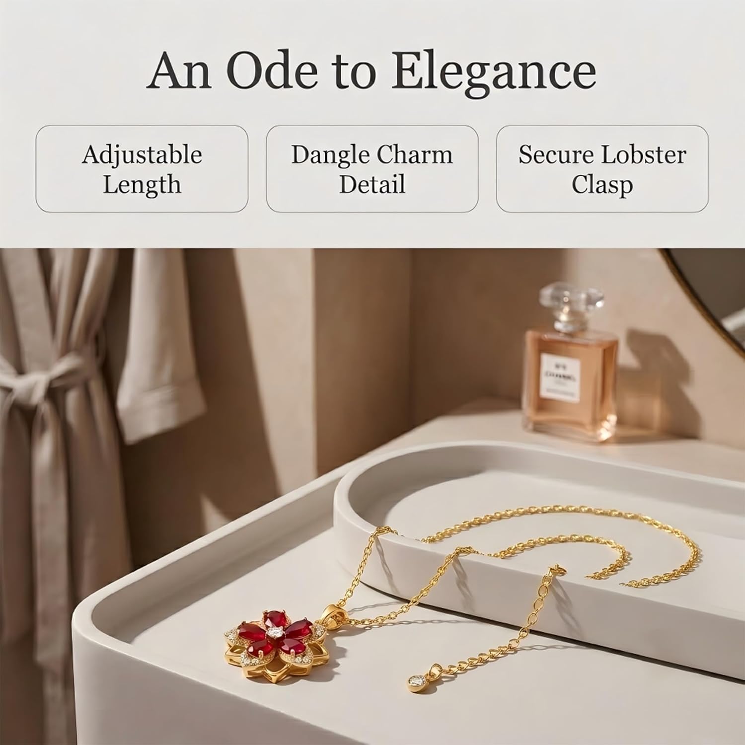 Layered Gold Necklace for Women, 14K Gold Plated Jewelry Set