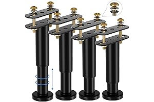 Set of 4 Adjustable Bed Frame Replacement Legs