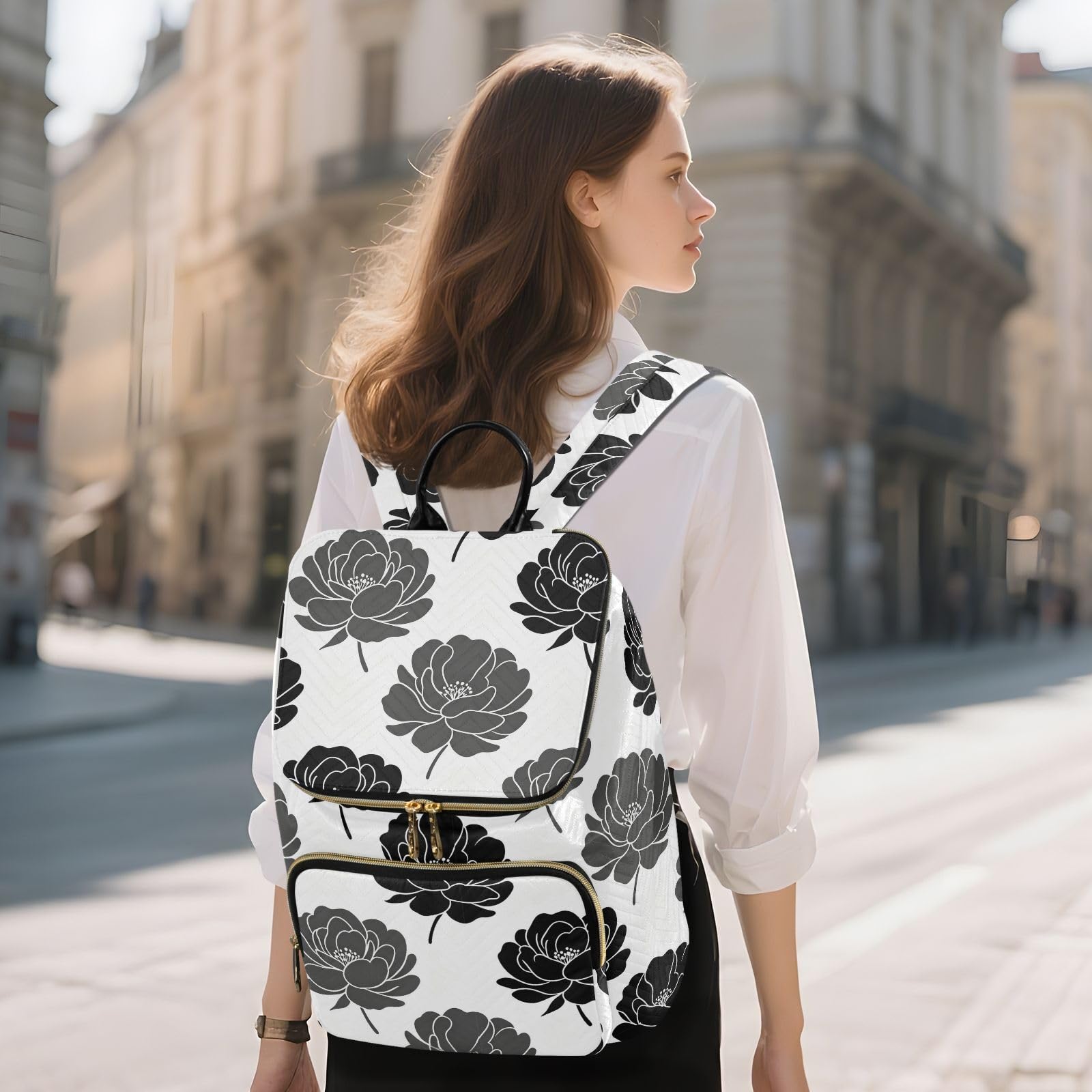 Zaino da donna 15L Premium elegante zaino portatile versatile