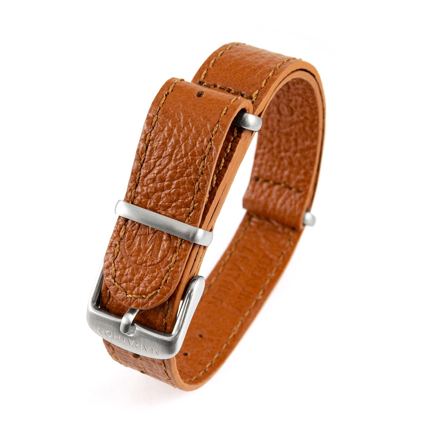 Marathon Watch Leather NATO Watch Strap/Band (Available in 16mm / 18mm