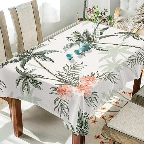 Miniatura 2 de Nander Mantel resistente a las manchas para interiores y exteriores (hermosa flor de palmeras tropicales antiguas, 54 x 72 pulgadas)