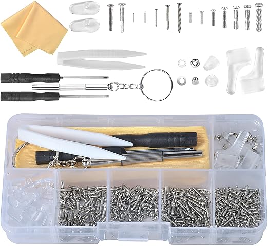 Gogogmee Filo Per Occhiali a Mezza Montatura 0,51mm 3 Confezioni Kit Riparazione Occhiali Per Manutenzione Domestica e Professionale