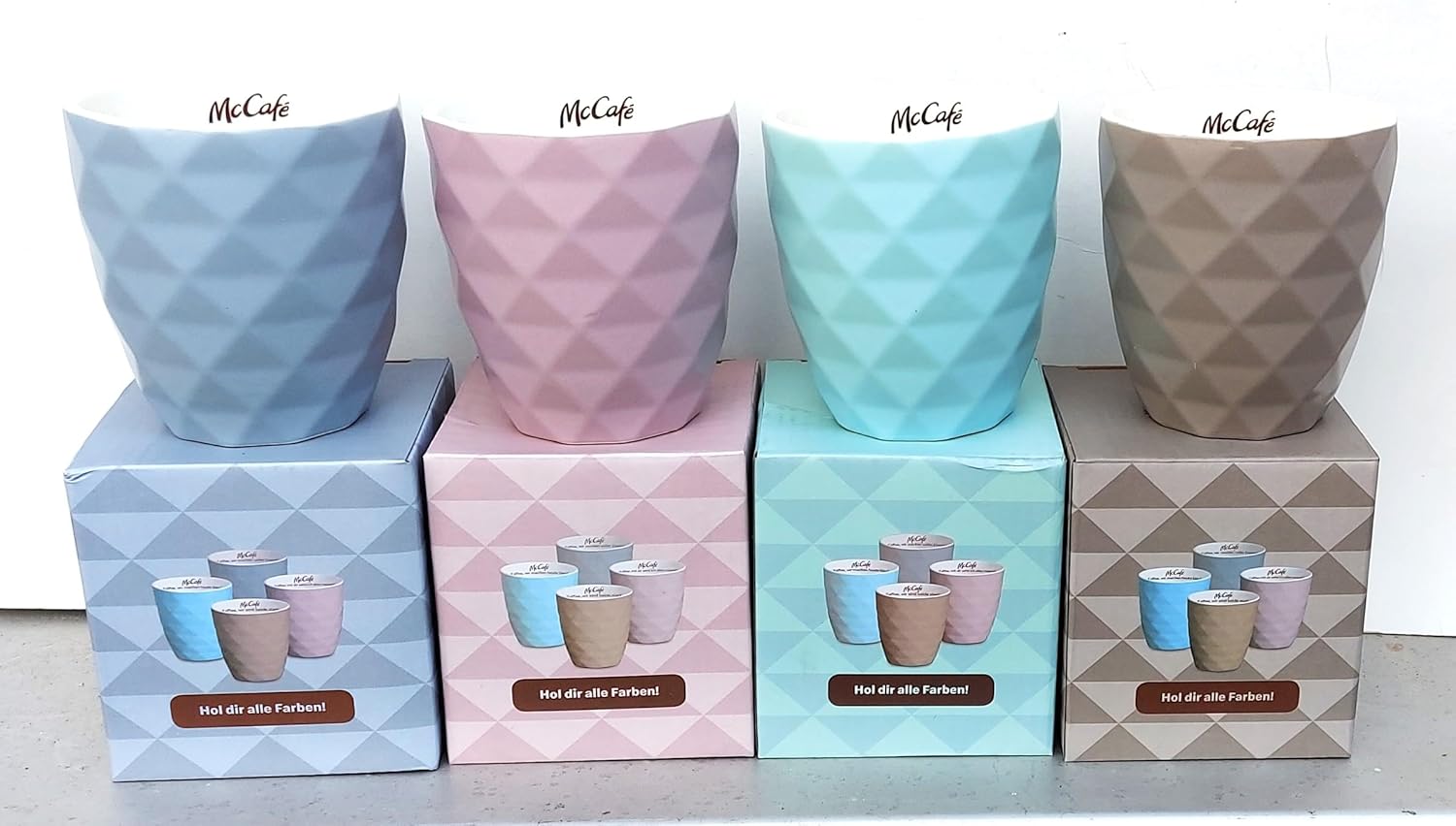 65472 Lot de 6 tasses à café porcelaine