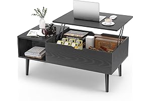 Sweetcrispy Coffee Table: Living Room Lift Top Table with Storage