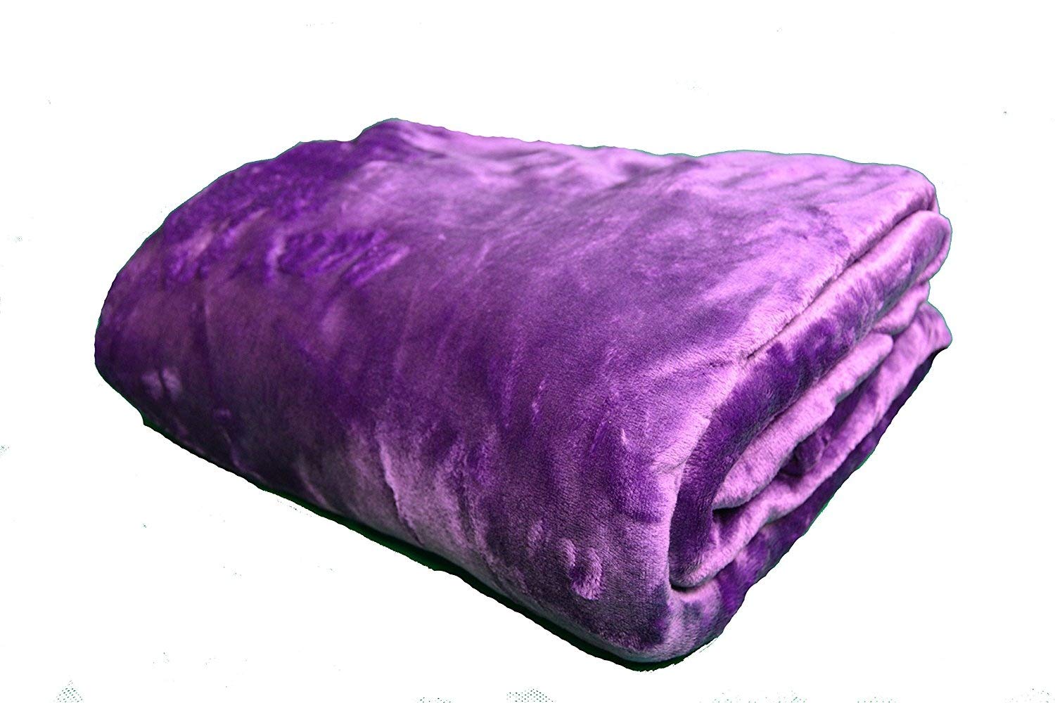 NG Distribution Deluxe Luxurious Throw (King 210 x 250, Aubergine) โ image 1