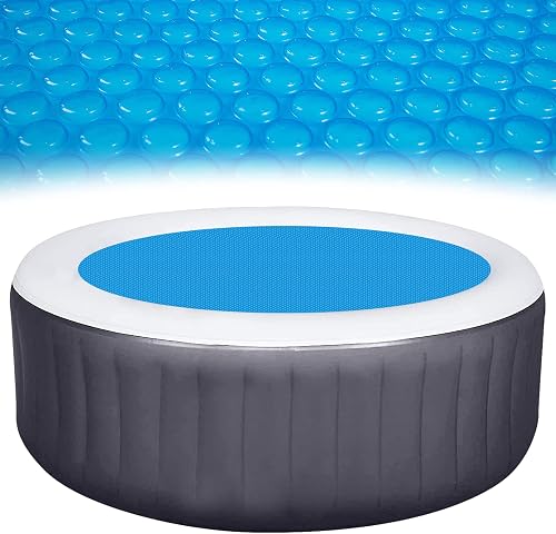 7FT Dia Round 16Mil Heavy-Duty Spa Hot Tub Cover for Heat Retention