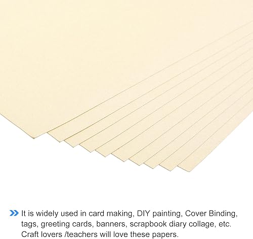 Miniatura 4 de MECCANIXITY Papel de cartulina brillante, 25 hojas, 8 x 11.5 pulgadas, 92 libras8.82ozm, doble cara, para bodas, cumpleaños, uso artesanal, hojas de