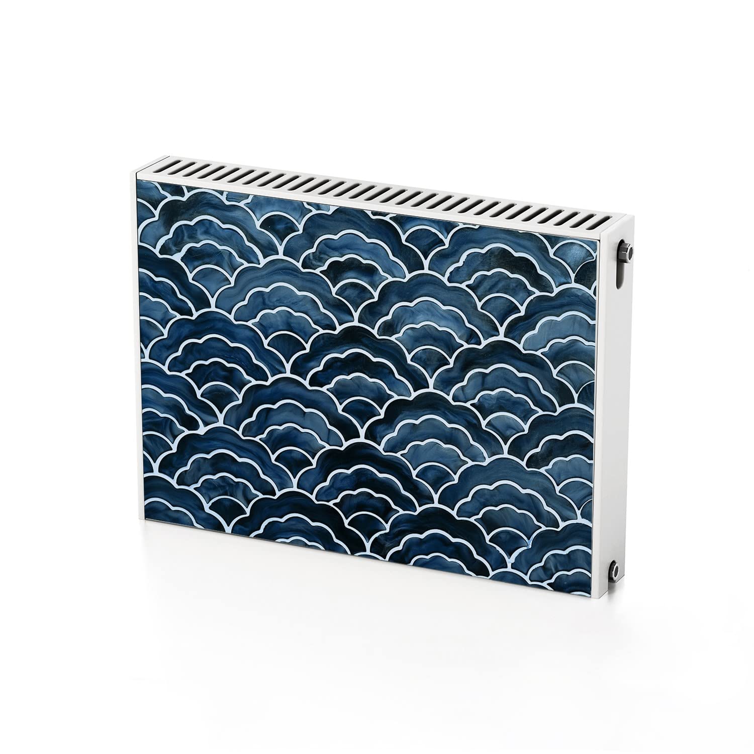 Tapis magnétique haut de gamme pour radiateur 80x60 cm au motif imprimé de vagues japonaises