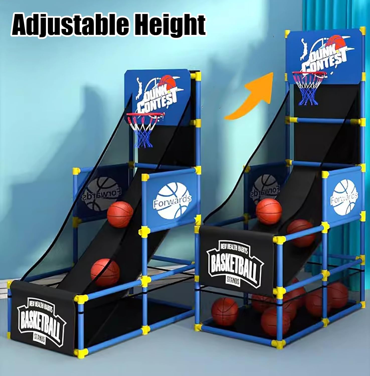 バスケットボール アーケードゲーム 高さ調節可能 アーケードスタンド、レックルーム/保育園/ゲームルーム スポーツシューティングラッ 新しく美しいコイン で運営されたストリートバスケットボールアーケードゲームマシン - 中国 バスケットボールアーケードゲーム機 ...