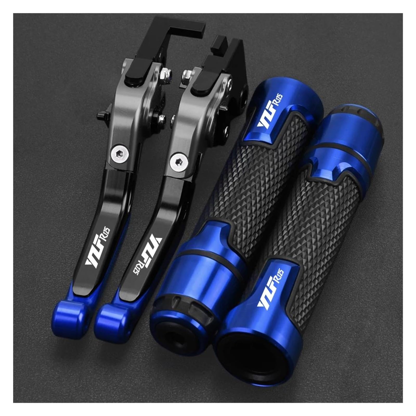 Cwziwoyji O Fit For Yamaha Yzf R125 2008-2013 Motorcycle Accessories Adjustable Brake Clutch Levers Handlebar Grips(O)