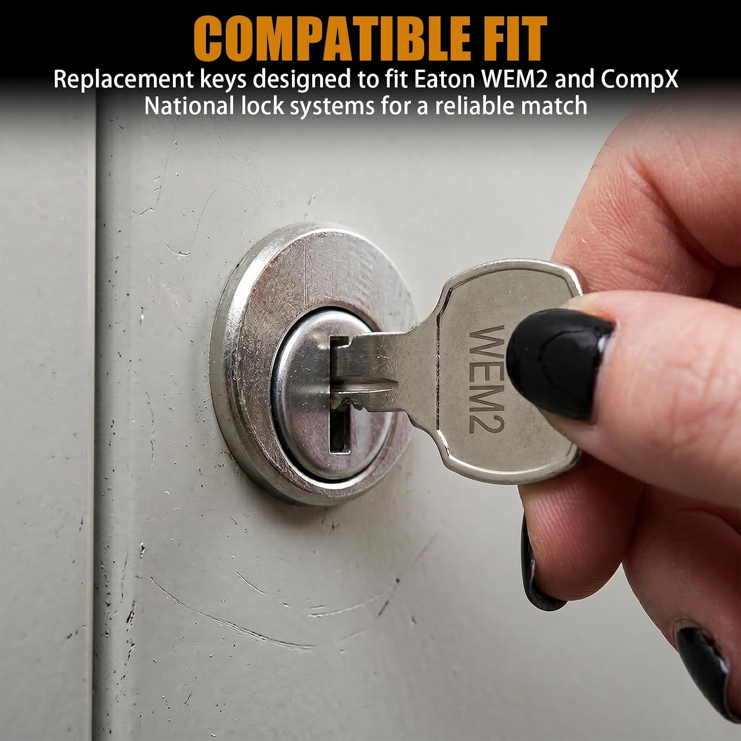 2 Pack Replacement Keys for Eaton WEM2 Standard CompX National Silver