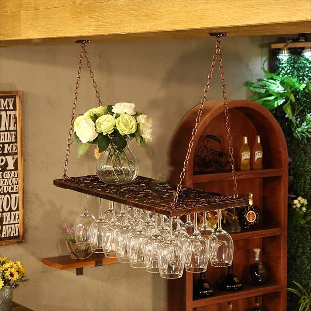 Casier à vin rétro en fer pour optimiser l'espace bar de cuisine