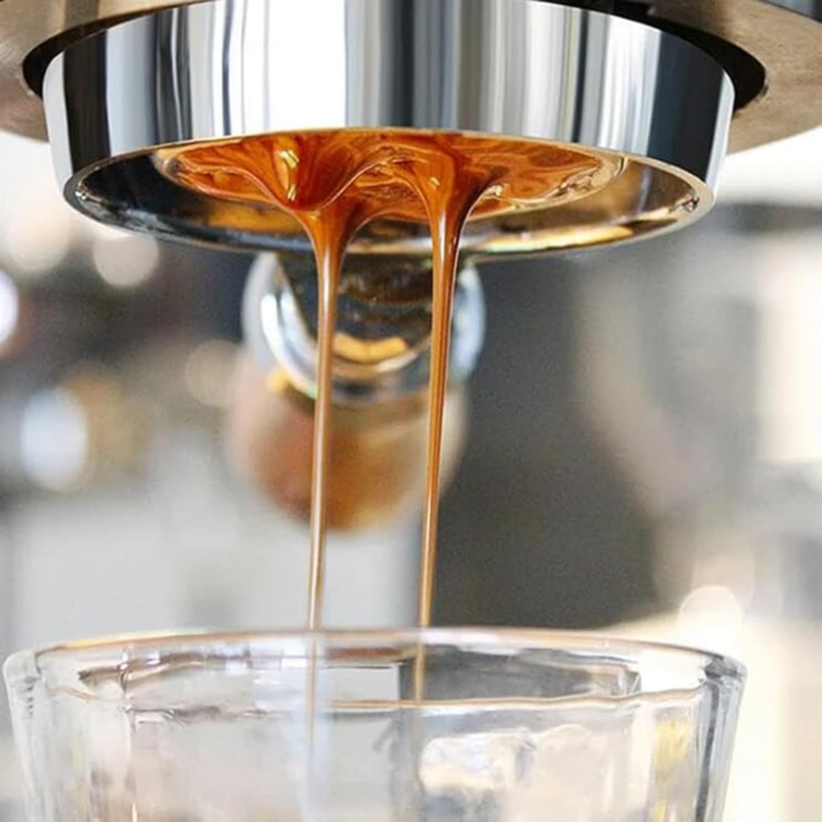 Máquina de espresso de palanca manual, máquina de prensa de espresso con cámara de presión, pistón y mango sin fondo para uso doméstico y exterior