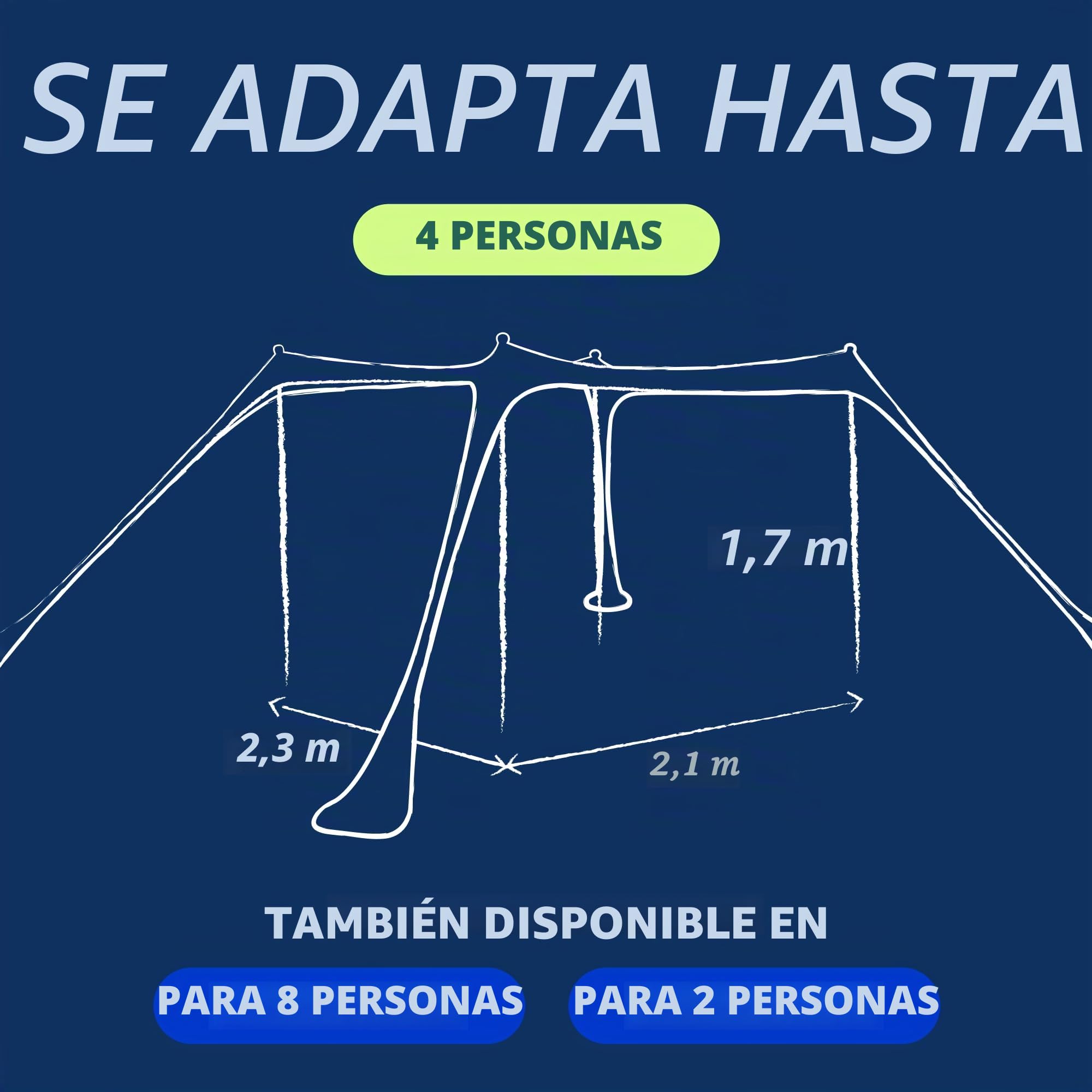 SUN NINJA Carpa Playa Plegable - Toldo Playa Plegable con Protección UPF 50+ - Toldo Camping con Bolsa de Transporte - con Pala Estacas y Postes - Parasol Playa Camping Pesca