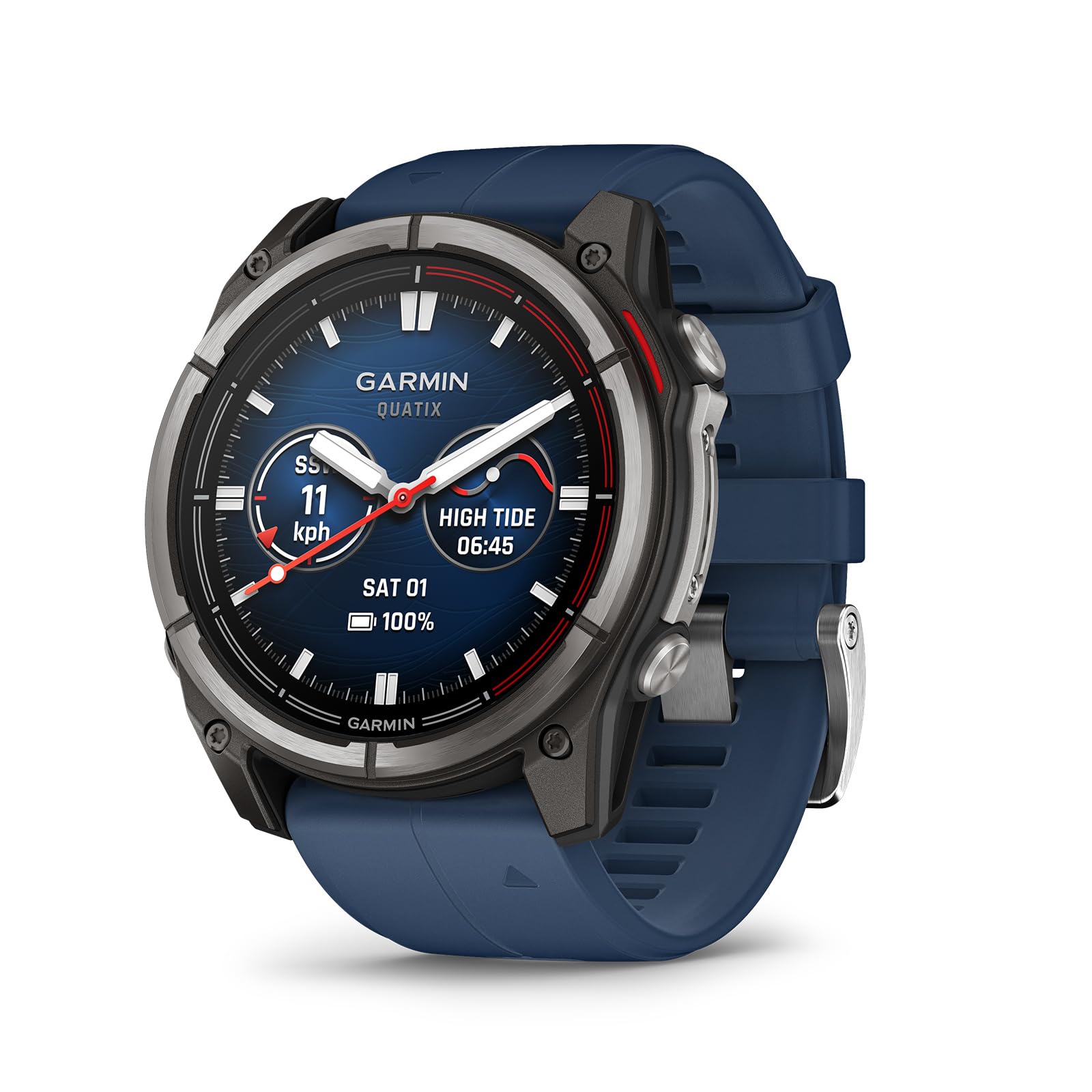 Garmin® quatix® 8, 51 mm, Marine GPS Smartwatch, Bright AMOLED Display, Chartplotter Controls, Built-in Flashlight, 24/7 Health & Wellness Features