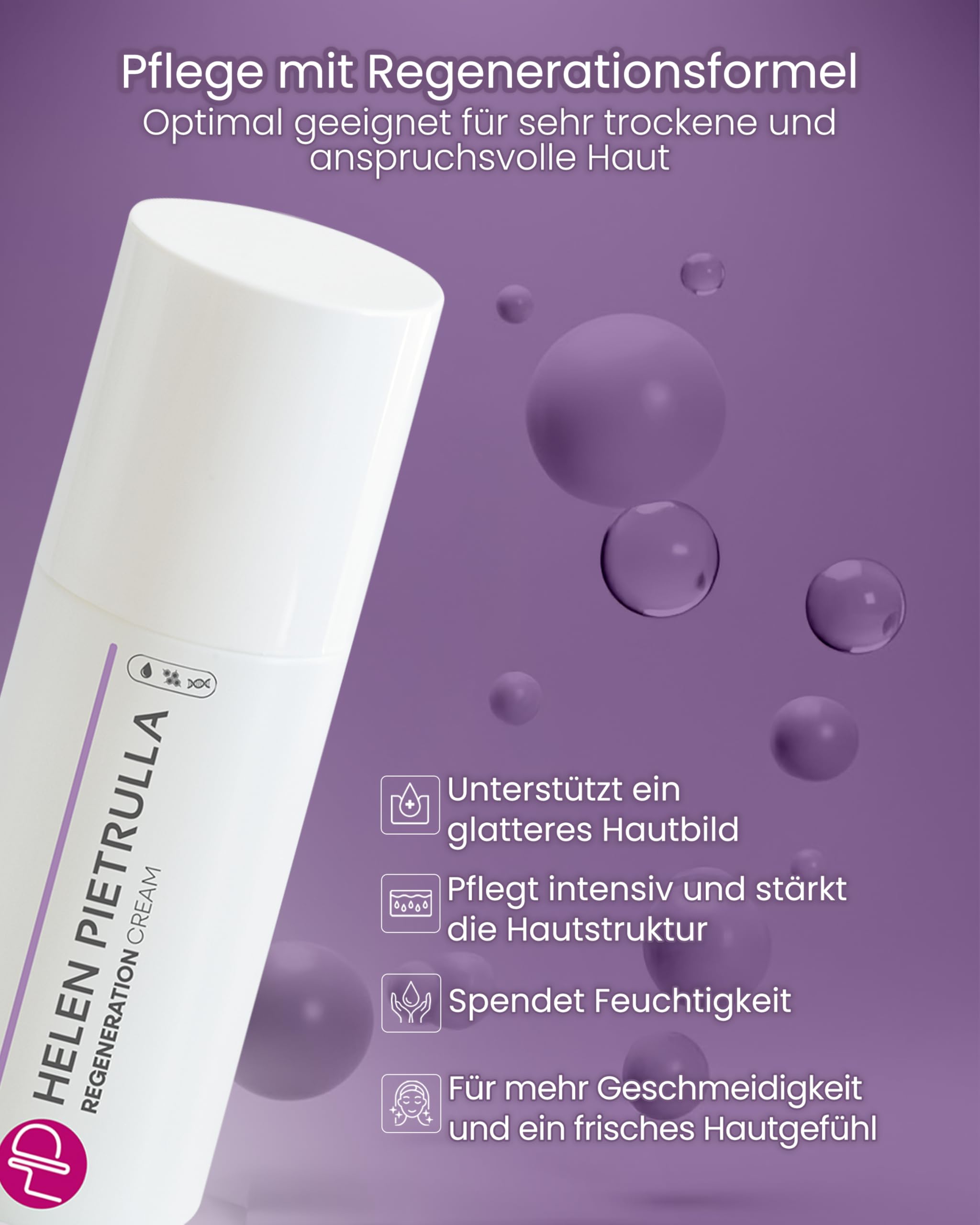 Helen Pietrulla - Regeneration Cream (100ml) reichhaltige Anti-Aging Tages-/Nachtcreme - mit Retinol, Vitamin C, Vitamin E - intensive Revitalisierung, Feuchtigkeit und Spannkraft