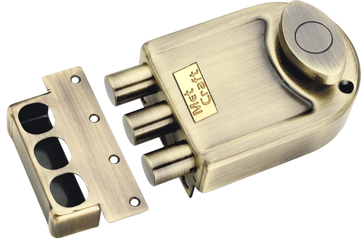 MCAH-501-OSK-AB Combination Main Door Lock (Brown, Glossy Finish) — Amazon image 2