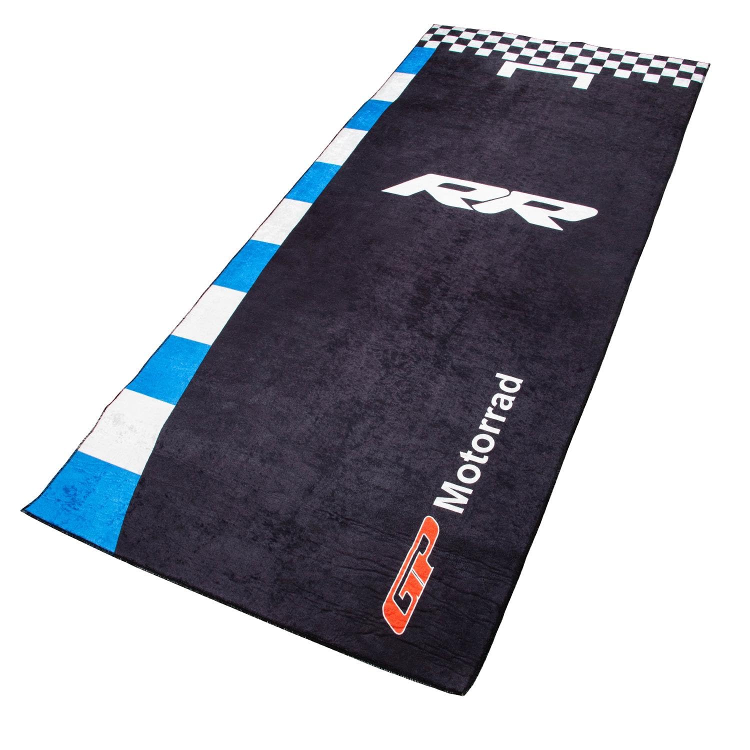 GP Kompozit Tapis de moto universel noir et bleu pour RR