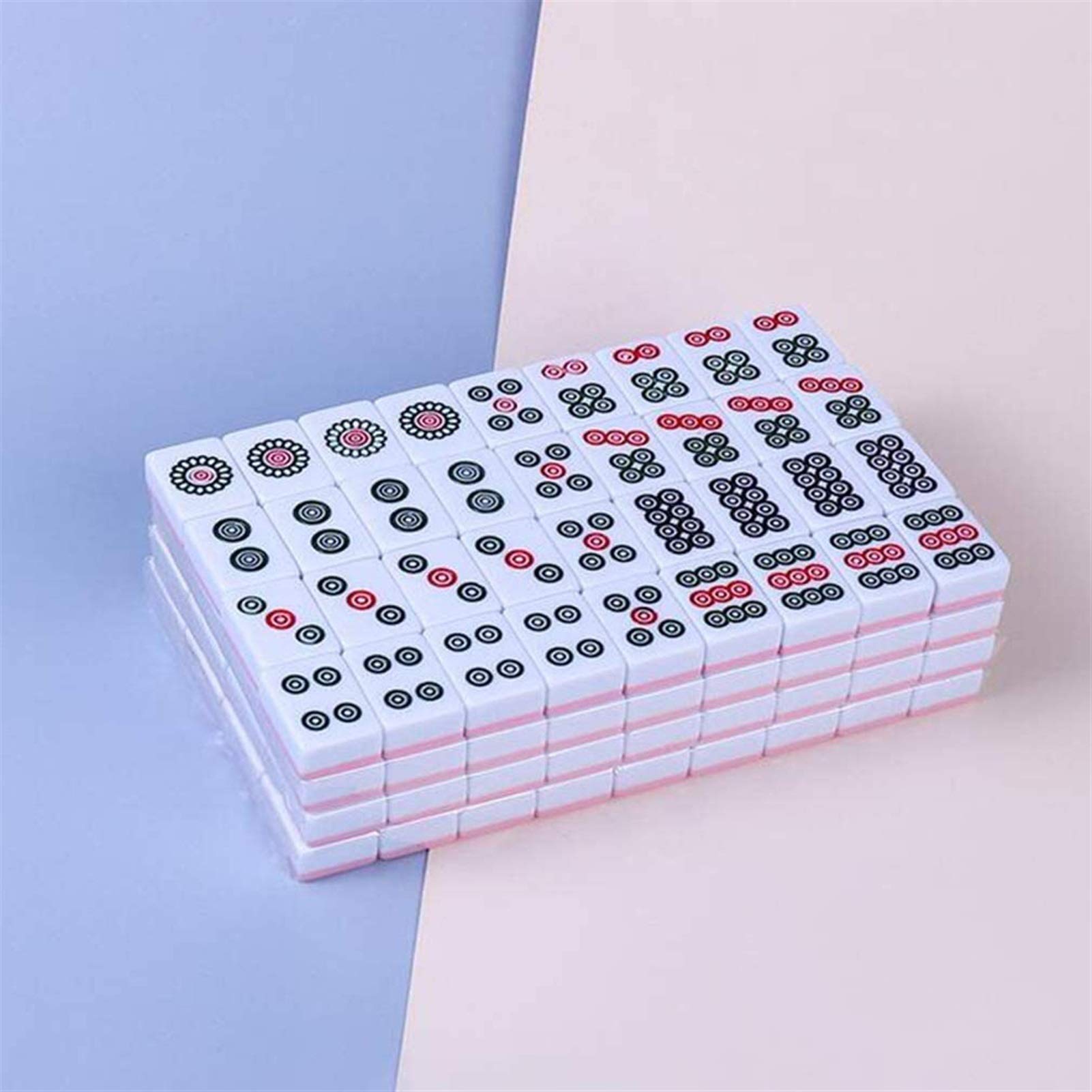 Dominos Jeu Mah Jong Jeu Chinois Mini Jeu De Mahjong Chinois 144 Tuiles Mahjong Jeu De Sociu00e9tu00e9, Pour Les Cadeaux D'Anniversaire Jeu De Go