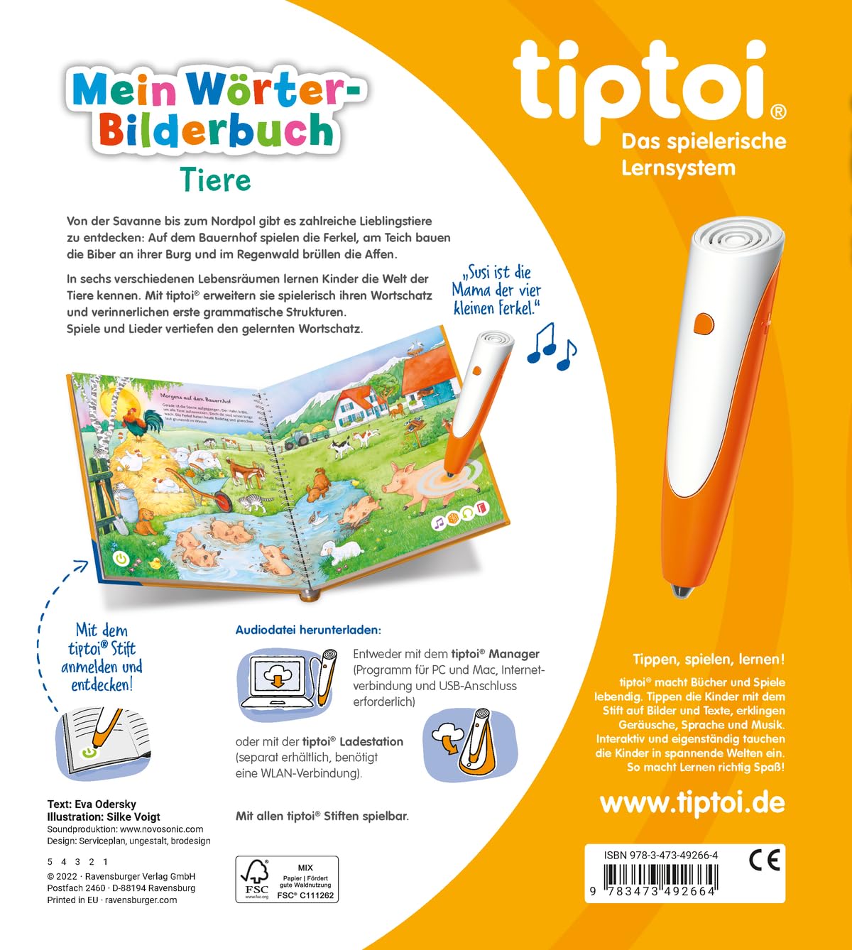 tiptoi® Mein Wörter-Bilderbuch Tiere