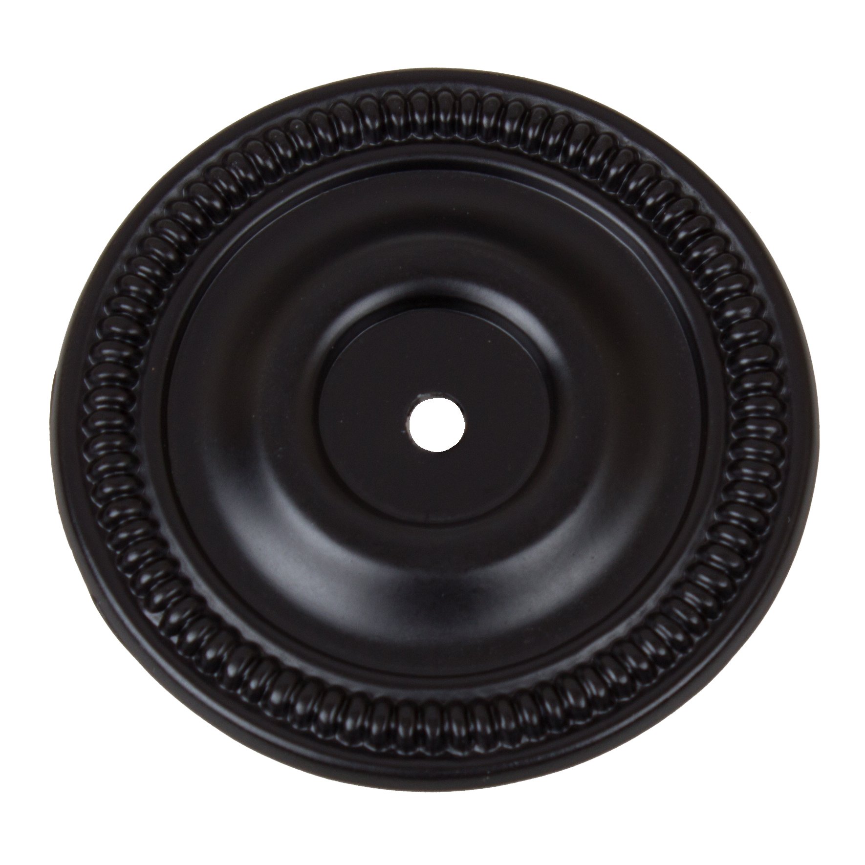 GlideRite Hardware5060-MB-25 2.5-inch Round Cabinet Back Plate 25 Pack, Matte Black Finish