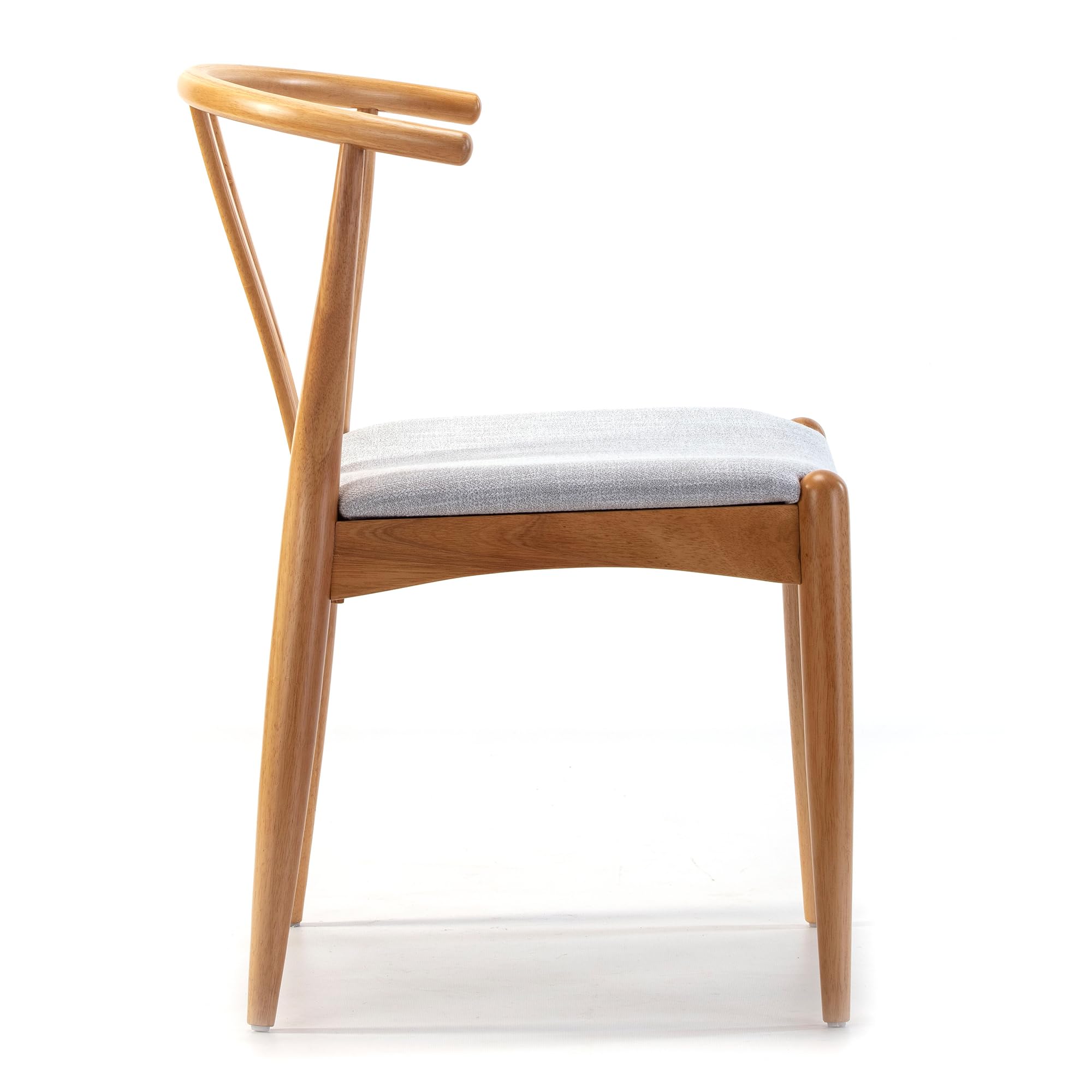 VS Venta-stock Pack 2 sillas Rustic Color Roble, Madera Maciza, 55 cm (Largo) 54,5 cm (Profundo) 76 cm (Alto)
