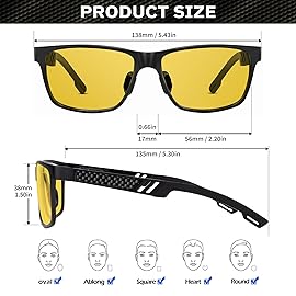 ANYLUV Blue Light Blocking Glasses Men Computer Gaming Glasses Lightweight Al-Mg Metal Anti Eyestrain Eye Protection