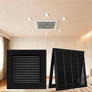Return Air Vent Cover - Heavy Duty Steel Filter Grille with Removable Panel for HVAC Cold Air Intake, Compatible for Wall or Ceiling Installation