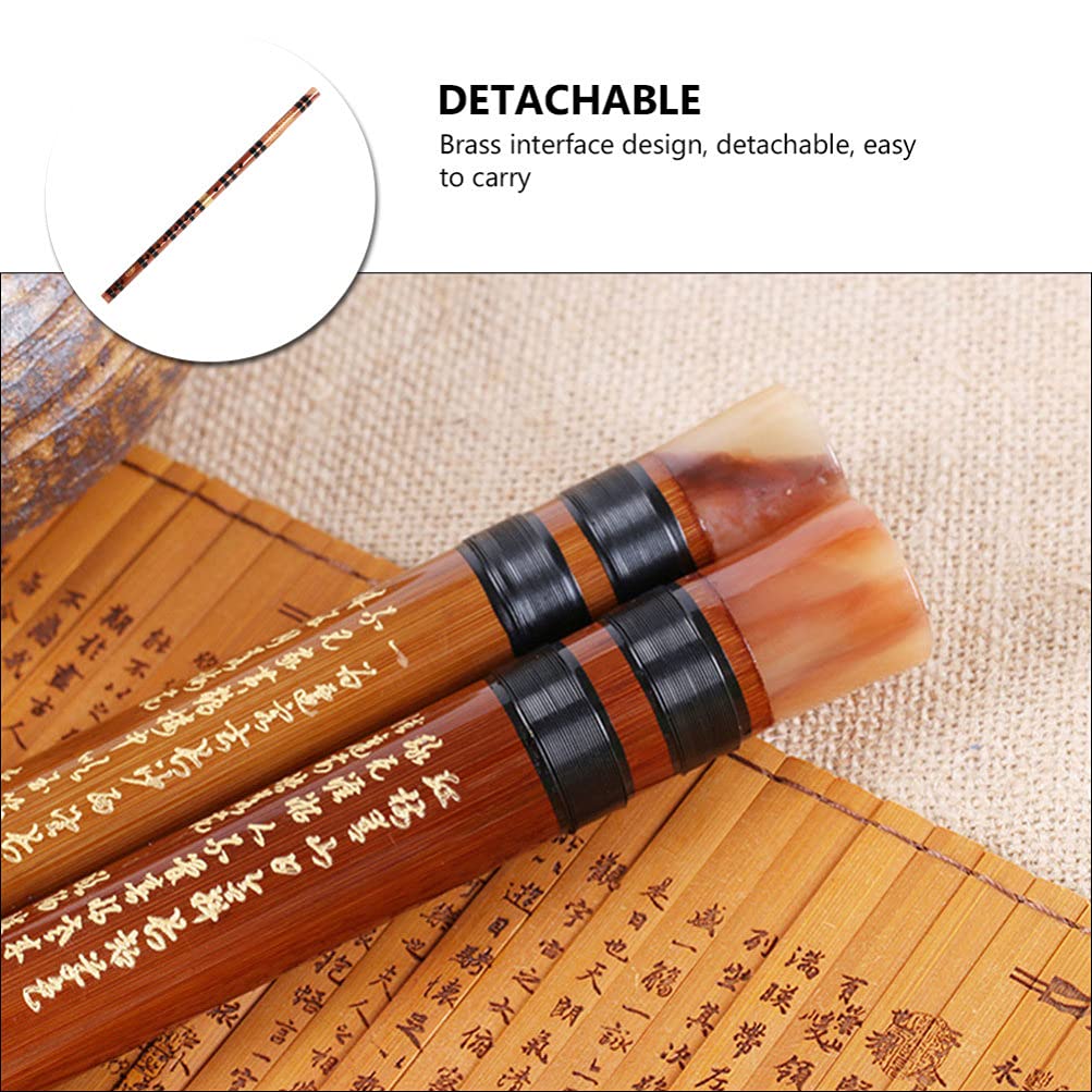 1 Stk Bambusflöte Japanische Flöte Alt Shakuhachi Bambus-dizi-flöte Blockflöten Aus Holz Chinesische Dizi Piccoloflöte Piccolo Aus Holz Kleine Flöte Student Messing Hölzern China