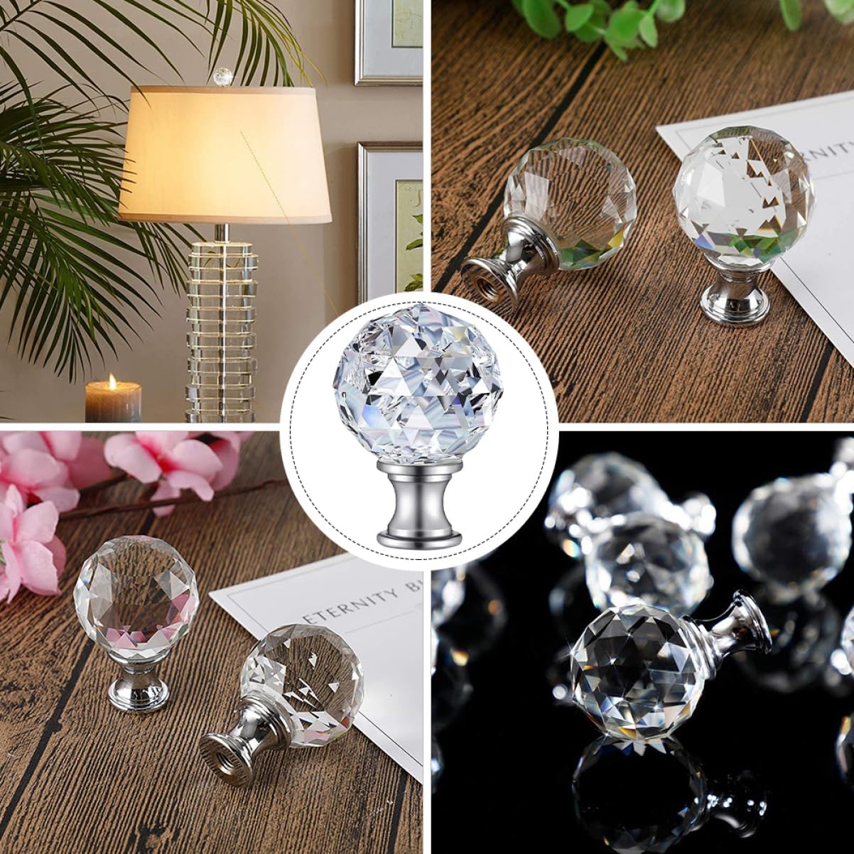 Uonlytech 2pcs Solid Lamp Finials Caps Light Screw Caps Lamp Shade Knob Decor Hardware Ceiling Finials