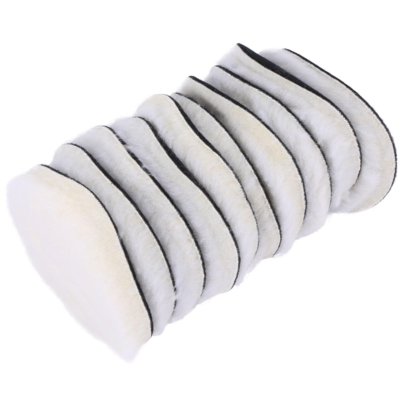 100 Pcs 125 mm Almohadilla de Pulido para Automóviles Pulgada de Pulido de 5 Pulgadas Pulidoras de Lana Pulidor de Bonete Pulido para el Cuidado de la Pintura de Coches