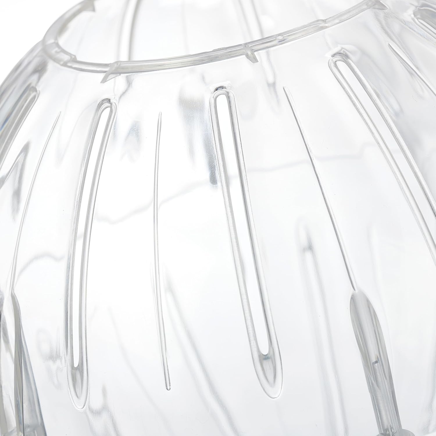 Relaxdays Hamster Ball, Ø 18.5 cm, Exercise Toy for Hamsters & Mice, Free Range Rodent Orb, Plastic, Transparent/Blue