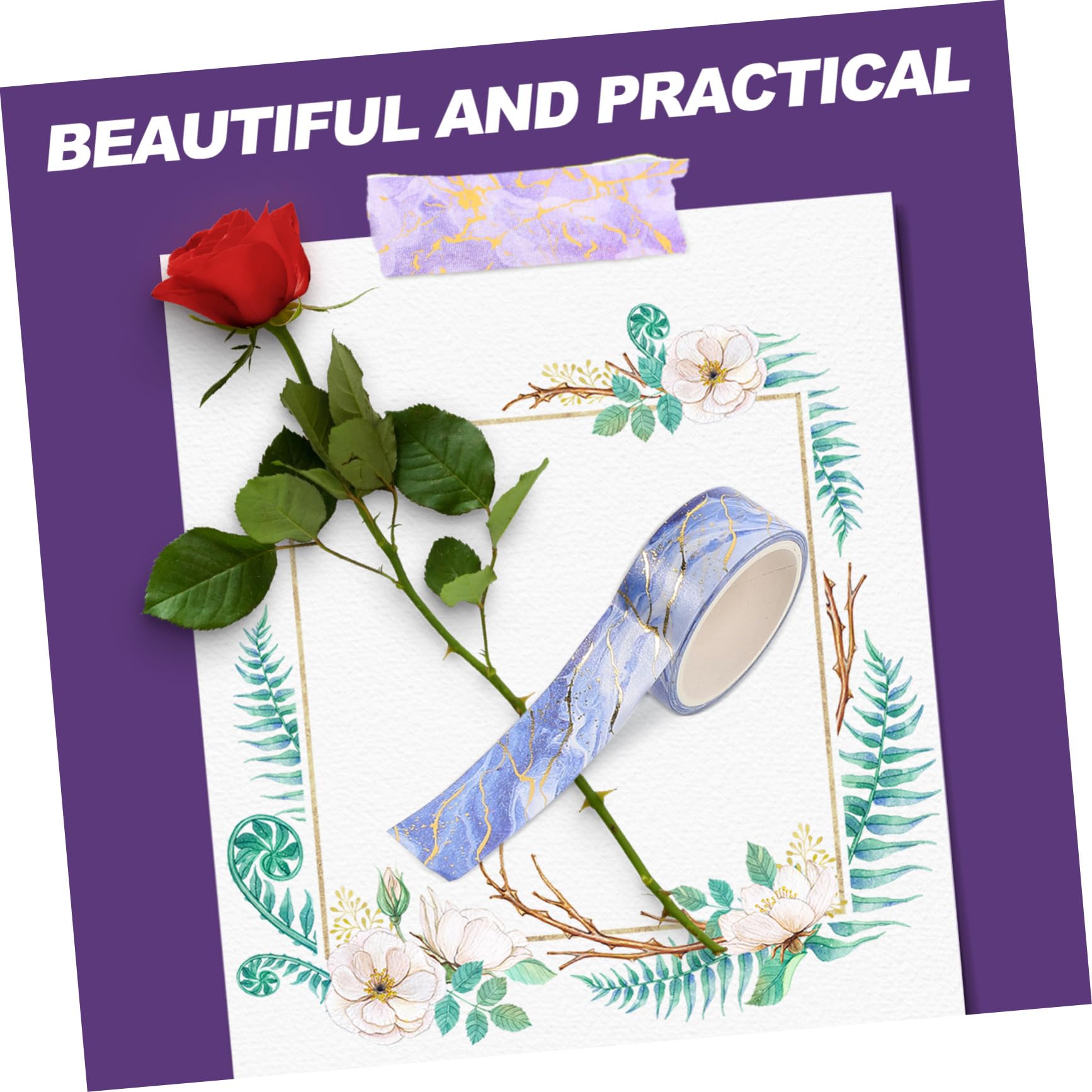 Operitacx 56rollos Cinta Washi Decorativa De Mármol Para Scrapbooking y Manualidades Para Diarios y Proyectos Diy
