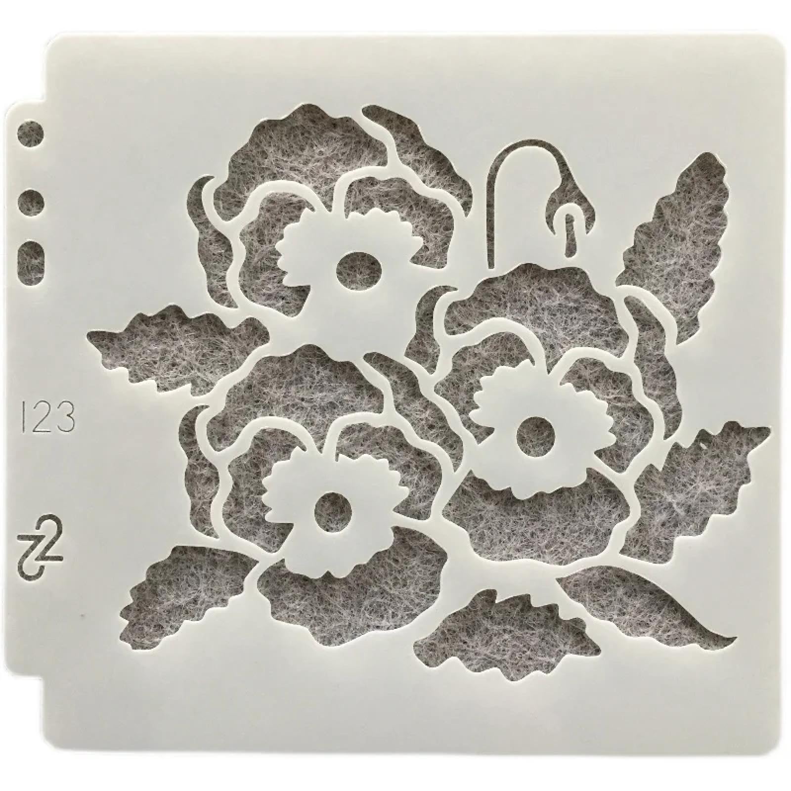 Plantillas reutilizables, 9 unidades, 13 x 14 cm, diseño de margaritas y rosas para pintar, plantillas para pintar sobre madera, decoración del hogar