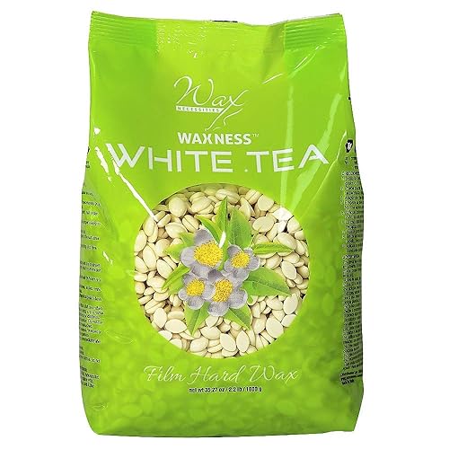 Waxness Wax Necessities Film - Perlas de cera dura, crema de té blanco de 2.2 libras