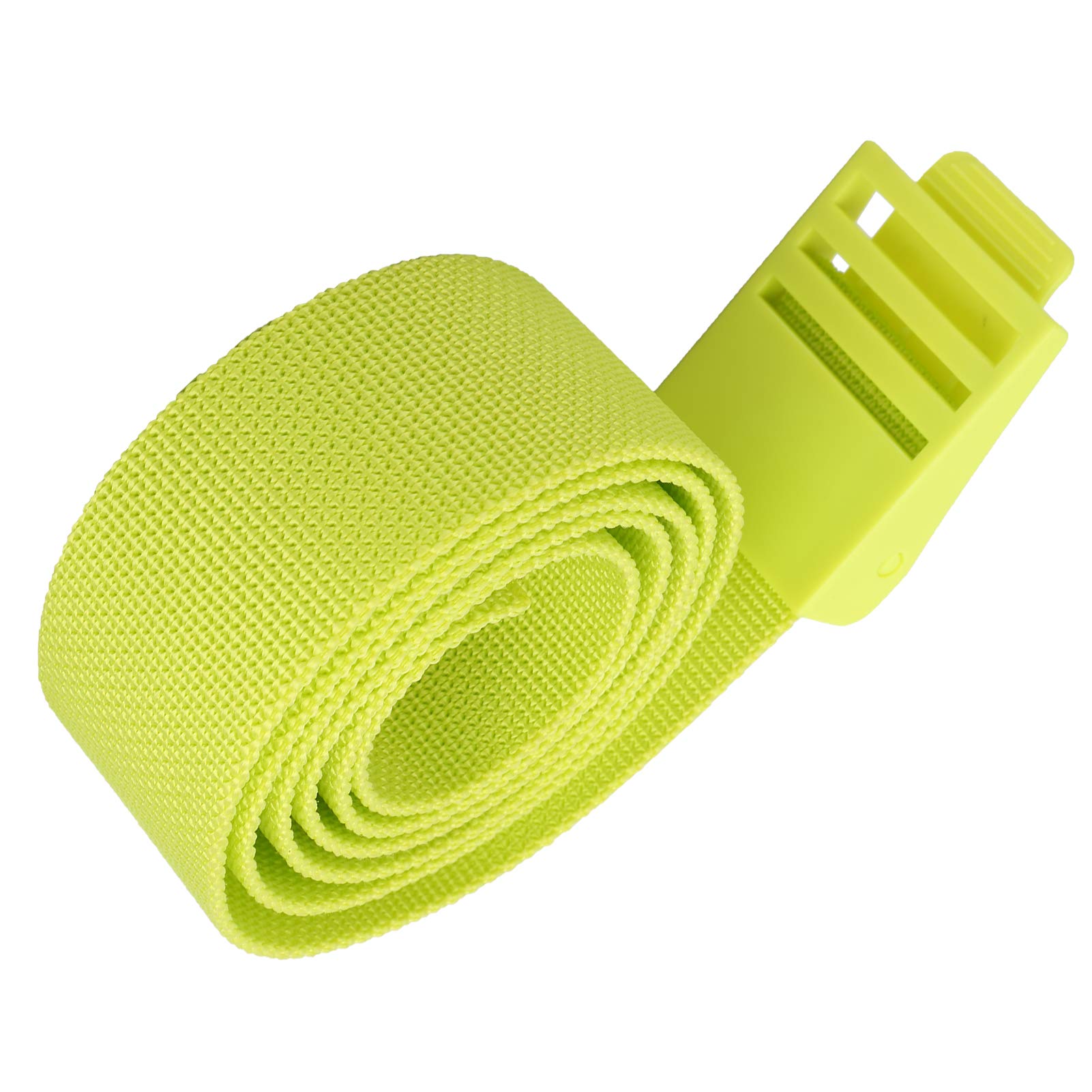 Diving Weights Belt Sturdy Nylon Webbing Waist Belt Plastic Buckle Accessory For Diving Snorkeling (Yellow)