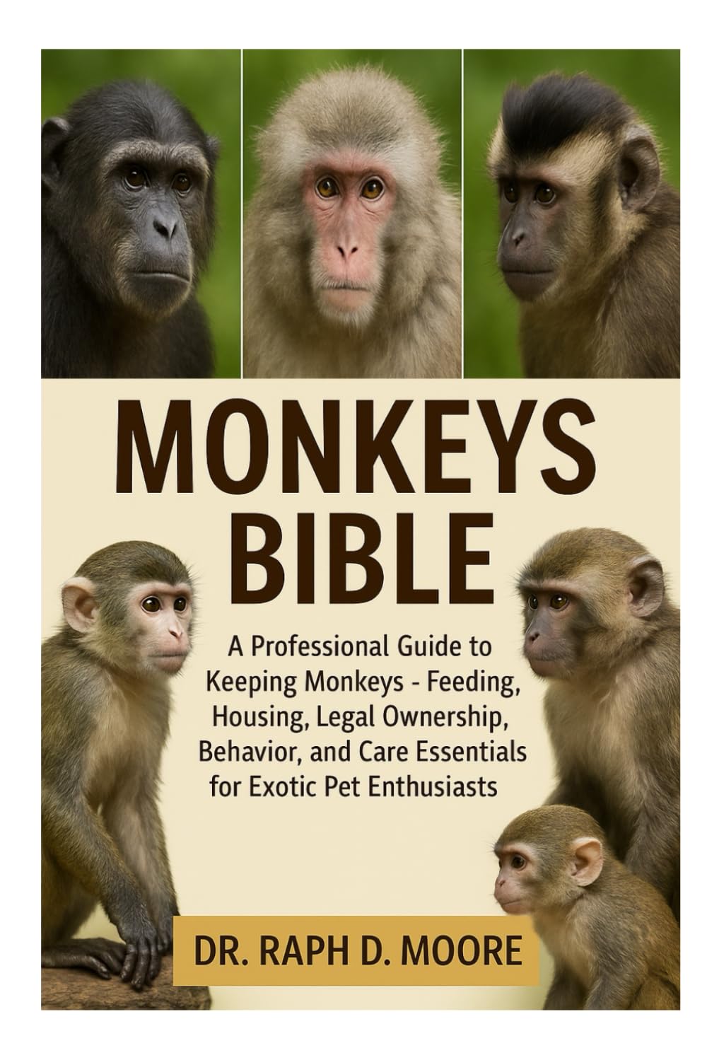 MONKEYS BIBLE: A Professional Guide to Keeping Monkeys – Feeding, Housing, Legal Ownership, Behavior, and Care Essentials for Exotic Pet Enthusiasts