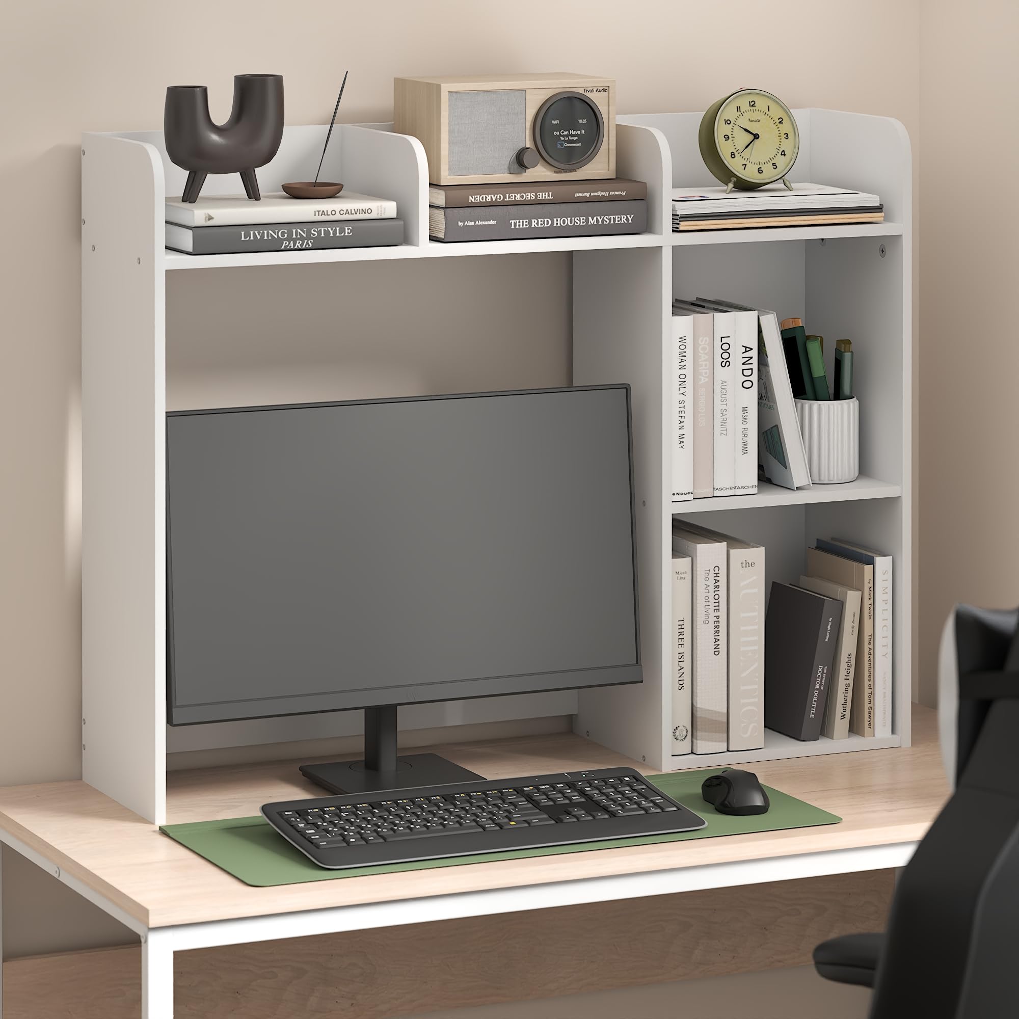 Amazon.com: Furinno Classic Desk Shelf, 5-Shelf Desktop Hutch