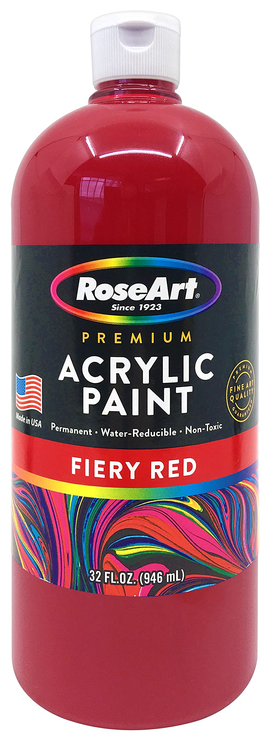 Cra-Z-ArtRoseArt Acrylic Paint Fiery Red 32oz Bottle