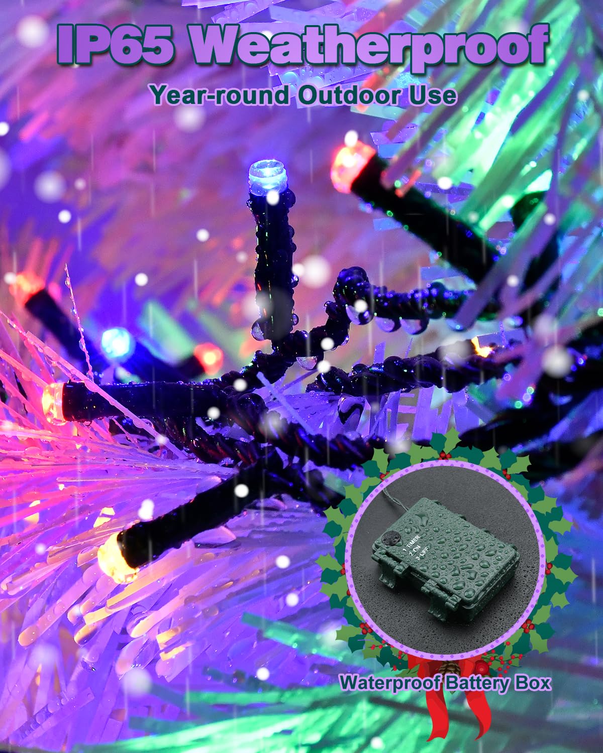 Luci Di Fata A Batteria - 30 LED Impermeabili IP65, 3 Metri, Per Decorazione Interna Ed Esterna (Rosa) - Foto 13