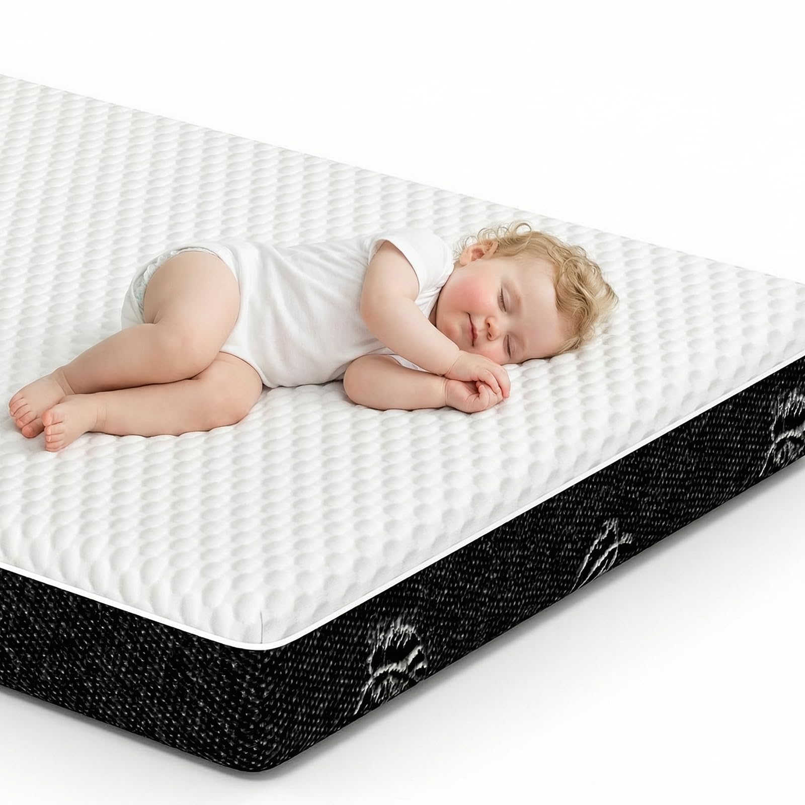 foctance Dual-Sided Memory Foam Crib Mattress