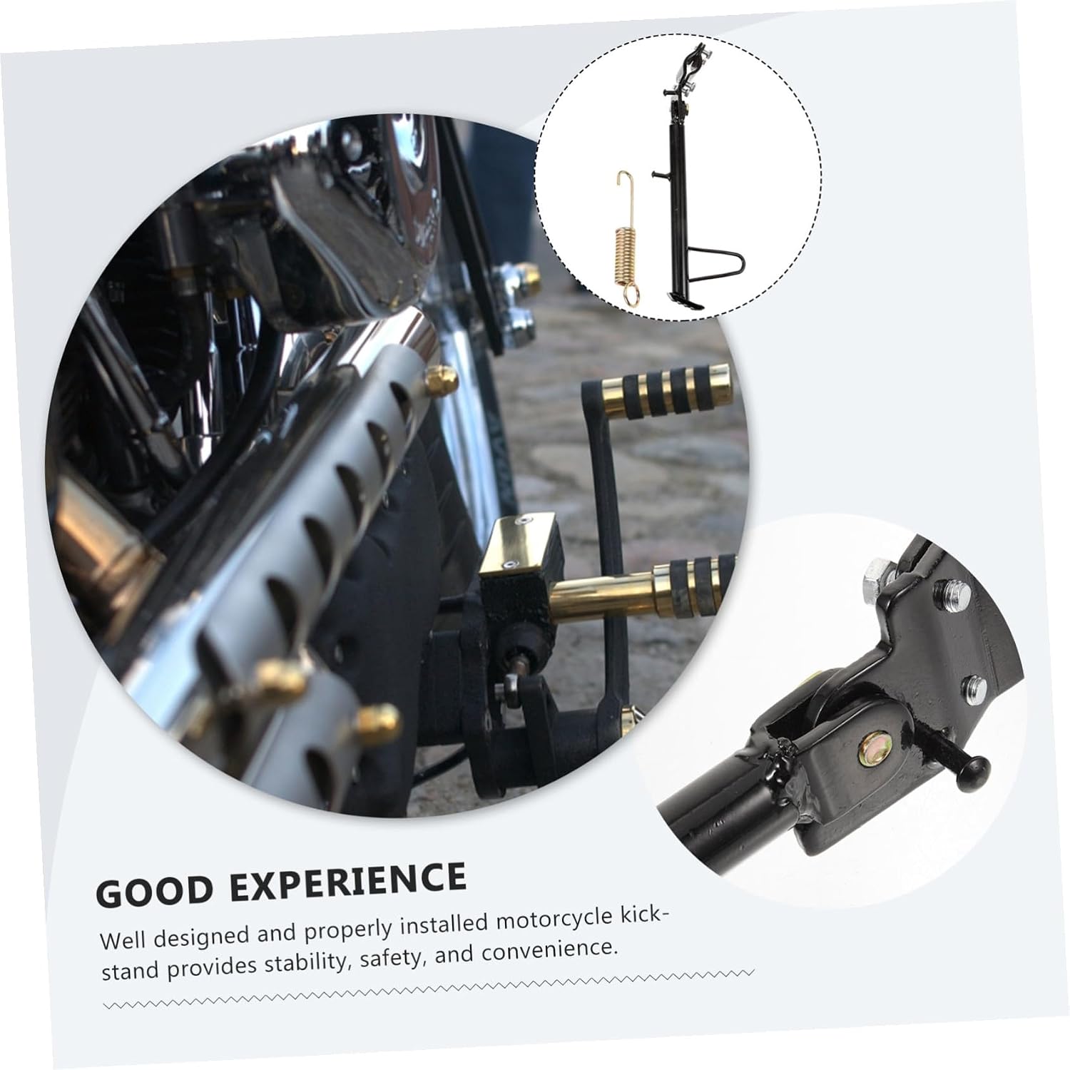 Metal Motorcycle Kickstand Side Stand for Electric Scooter Stability