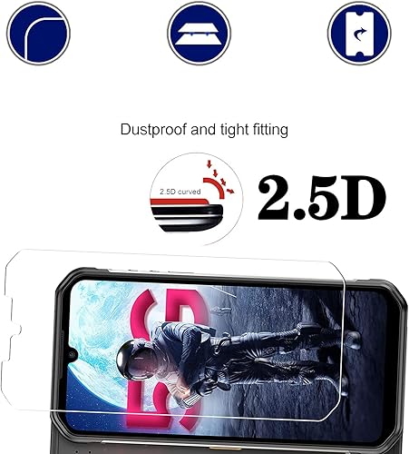 Miniatura 3 de Ulefone Armor 11 5G - Protector de pantalla de vidrio templado, fácil de instalar, HD, antiarañazos, antihuellas, sin burbujas, compatible con
