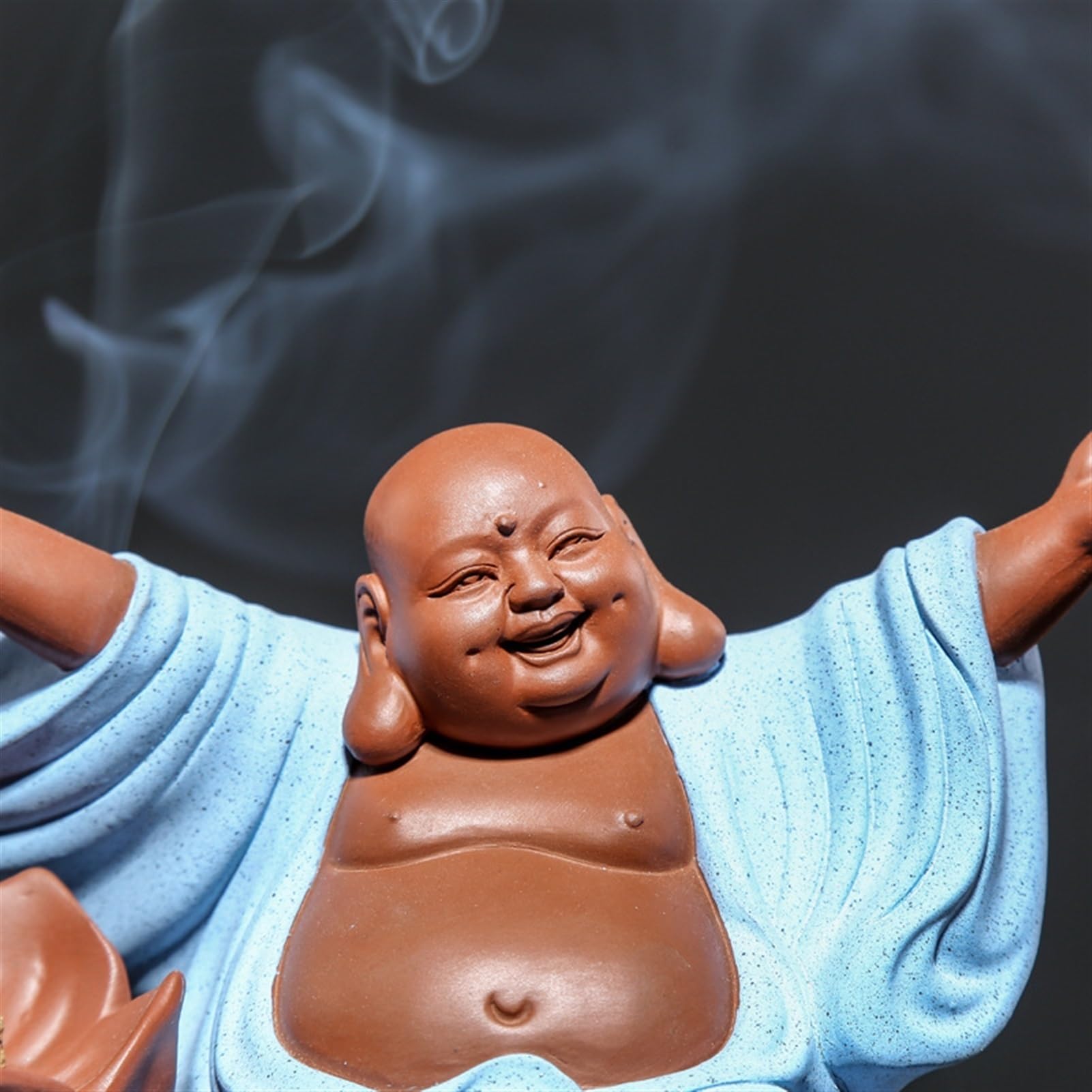Escultura de Estatua de Buda Quemador de incensario, Adorno Buda la Suerte, Gran Sala Estar, decoración del hogar, Ceremonia té Creativa, Regalo, Estatua