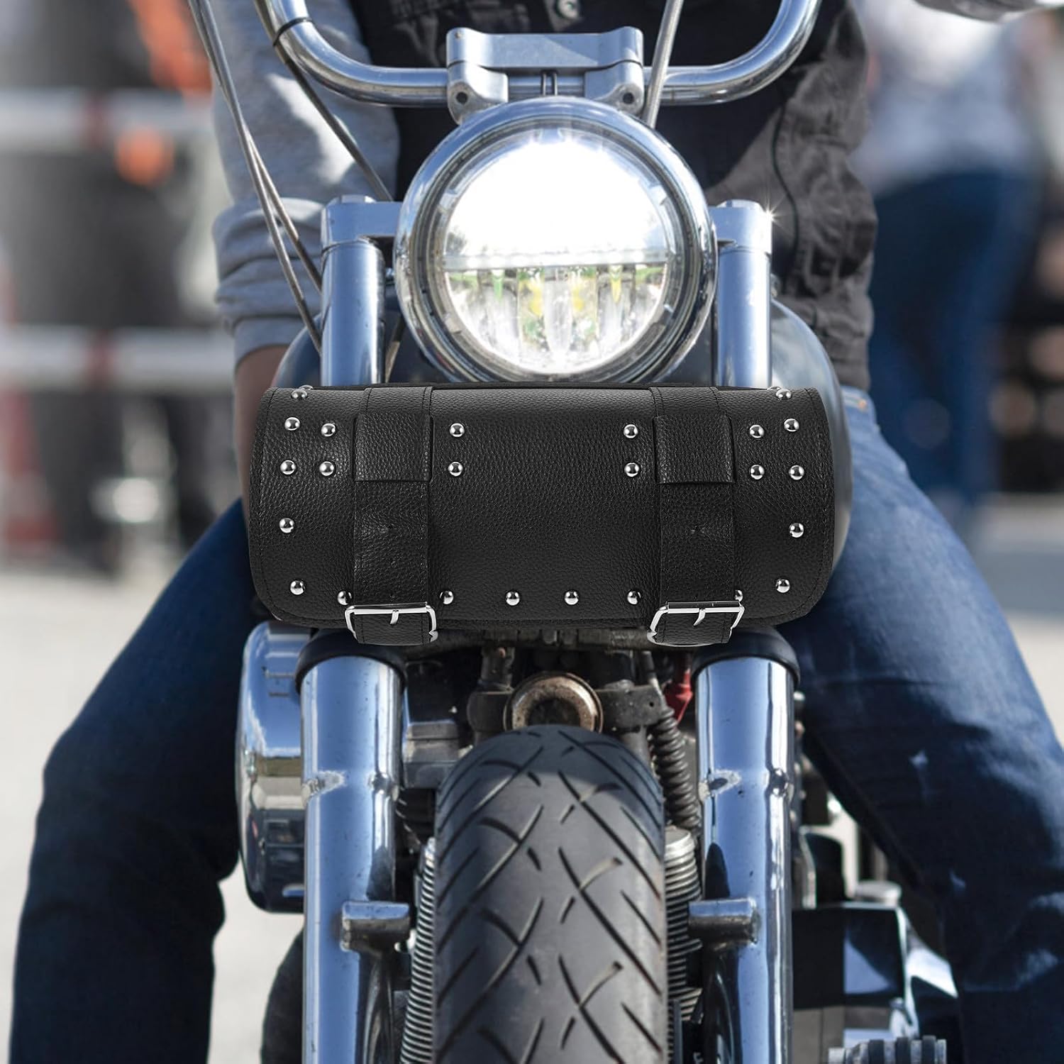 Veemoon Motorcycle Saddle Bag Organizer Insert PU Black for Outdoor Use image 5